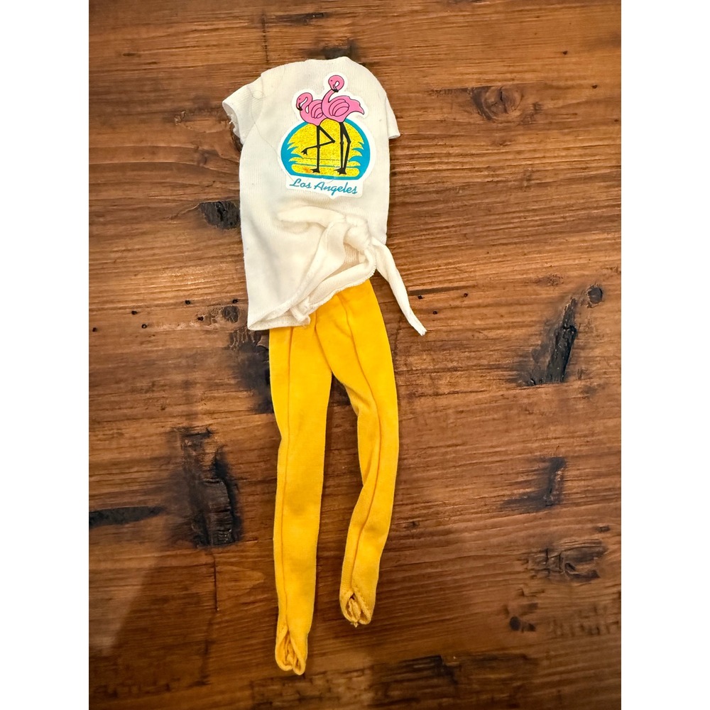 California Dream Barbie Fashion Shirt Los Angeles Shirt & Pants #4464 1987